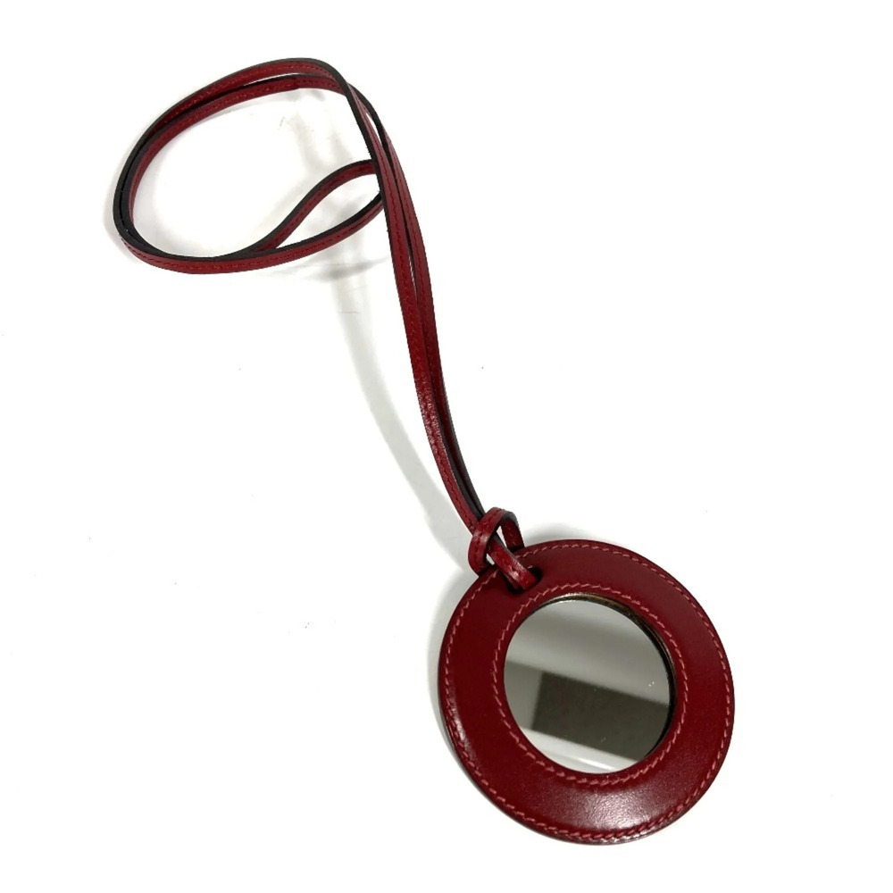 HERMES Brown Leather Necklace